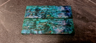 Stabilized curly birch handle scales (GS9)